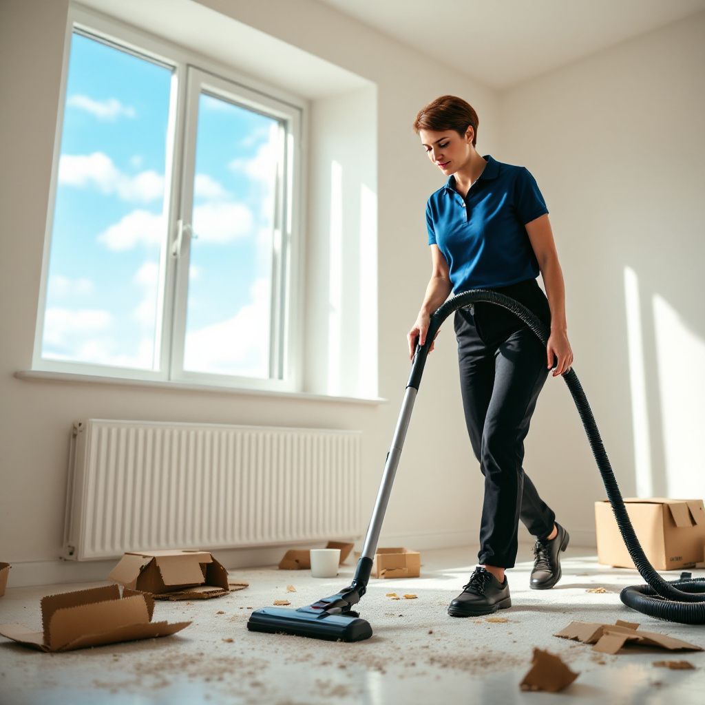 A cleaning woman and a message How much do most cleaning services charge?